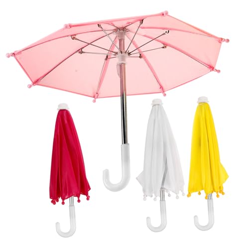 OUNONA 4Stücke Mini Regenschirm für Puppenhaus Teiliges Dekorative Regenschirme und Puppendekoration und Requisiten für Kreative Layouts OUNONA 4Stücke Mini Regenschirm für Puppenhaus Teiliges Dekorative Regenschirme und Puppendekoration und Requisiten für Kreative Layouts von OUNONA