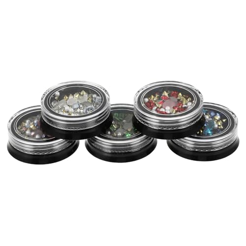 OUNONA 5 Boxen Boxen Nail Art Strasssteine Blumen Nagel Charms für DIY Nageldekoration Funkelnde Metall Rosen Vielseitig für Party Alltag Schule und Besondere Anlässe OUNONA 5 Boxen Boxen Nail Art Strasssteine Blumen Nagel Charms für DIY Nageldekoration Funkelnde Metall Rosen Vielseitig für Party Alltag Schule und Besondere Anlässe von OUNONA