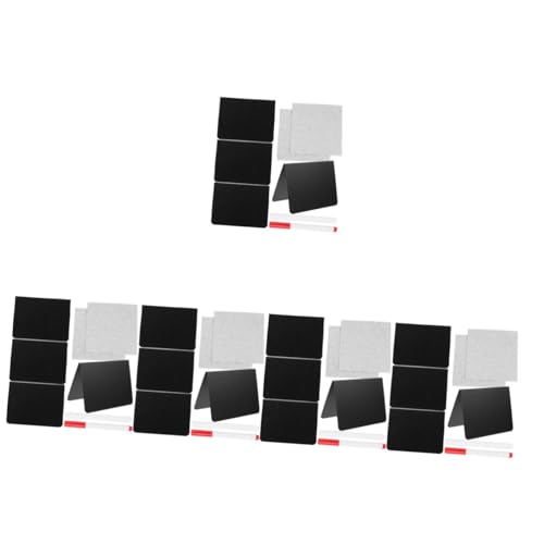 OUNONA 5 Sätze Mini Kreidetafel für Tische Kleine Abwischbare Schiefertafeln mit Weißen und Roten Kreidemarker für Buffets Hochzeiten und Beschriftungen von OUNONA