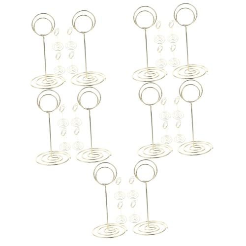 OUNONA 5 Sätze Teiliges Tischkartenhalter Aus Namens Und Tischnummernclips Für Hochzeiten Partys Und Stabile Foto Und Memo Displays Mit Basis Goldfarben 6 Stück * 5 OUNONA 5 Sätze Teiliges Tischkartenhalter Aus Namens Und Tischnummernclips Für Hochzeiten Partys Und Stabile Foto Und Memo Displays Mit Basis Goldfarben 6 Stück * 5 von OUNONA