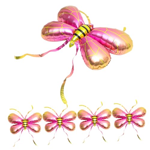 OUNONA 5 Stück Biene-Fee-Flügel-Ballon hühner kinderknallzeug dekoration party luftballone wasserballon schmücken groß Hi Bienenballons Cosplay- Aluminiumfolie Rosa OUNONA 5 Stück Biene-Fee-Flügel-Ballon hühner kinderknallzeug dekoration party luftballone wasserballon schmücken groß Hi Bienenballons Cosplay- Aluminiumfolie Rosa von OUNONA