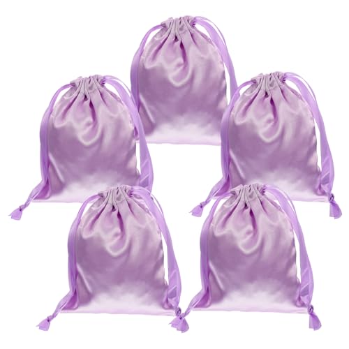 OUNONA 5 Stück Multifunktionale Schmuckaufbewahrungstaschen Tragbare Drawstring Bags für Kosmetik Reise und Alltag für Schmuck Uhren und Toilettenartikel Zartem von OUNONA