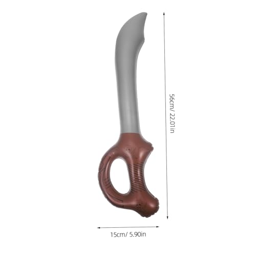 OUNONA 5 Stück Teiliges Aufblasbare Piratensäbel mit Griff Reißfestes Material für Kindergeburtstag Halloween und Piraten cosplay Party Dekoration von OUNONA