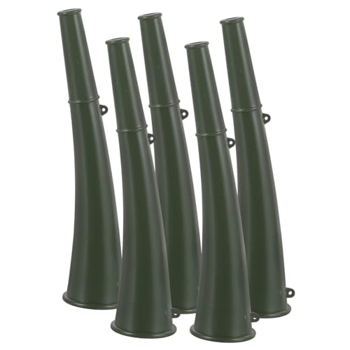 OUNONA 5 Stück Teiliges Kleine Grüne Signalhörner aus Robustem Kunststoff Laute Outdoor trainerhörner für Sportveranstaltungen Camping Partys und Tragbar und Vielseitig Einsetzbar von OUNONA