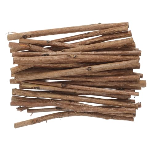 OUNONA 50 Stück Naturholz Stäbe für Diy Bastelprojekte Rustikale Holzstäbchen für Fotodekoration Blumenarrangements und Kreative Arbeiten Durchmesser von OUNONA