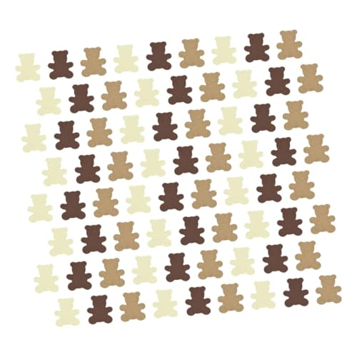 OUNONA 500 Stück Bärenkonfetti Konfetti tragen Bären-Mittelstücke für die Babyparty Bärendekor Konfetti aus Herzpapier Dekorationen für die Babyparty „Bär warten“. von OUNONA