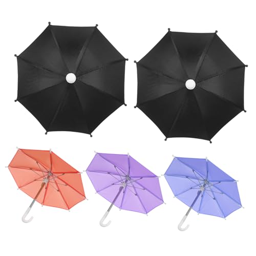 OUNONA 5Stücke Mini Regenschirm Zufälligen Farben Dekorative Props für DIY Malprojekt Zubehör für Mini Szenen und von OUNONA