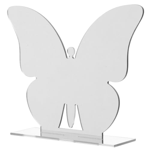 OUNONA 6 Sätze Tischaufsteller DIY Hochzeit Tischnummern Schilder mit Basis Leere Tischnummern für Hochzeiten Partys und Besondere Anlässe von OUNONA