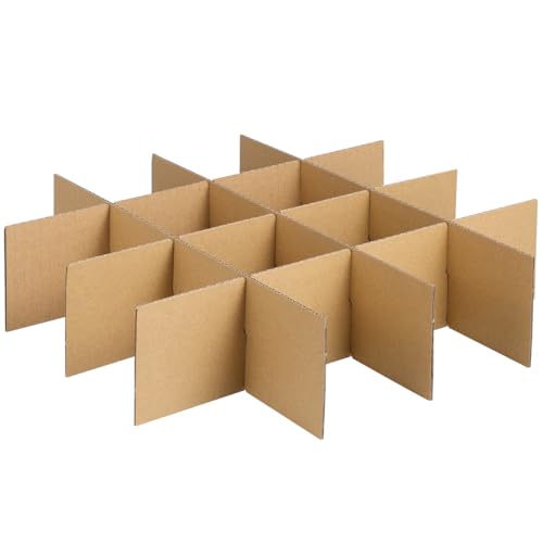 OUNONA 6 StüCk Transportkarton TrennwäNde FüR Versandkarton Kleinformat 33 5X33 5X0 3Cm Pappschachtel Mit TrennfäChern Schutz FüR Glaswaren Und Zerbrechliche GegenstäNde von OUNONA