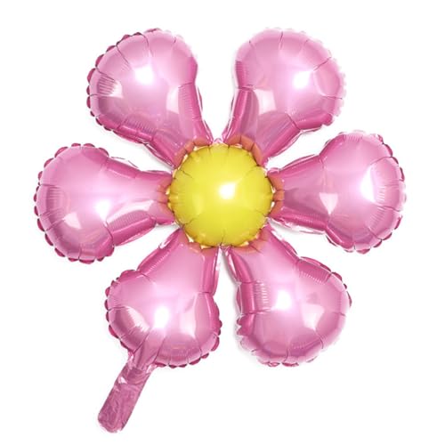 OUNONA 6 Stück Aluminium Folien Ballons im Sechsblättriges Blumen Design für Geburtstagsfeiern Kinderpartys und Kreative Fotodekorationen Farbe Zufällig Zufällige Farbe von OUNONA