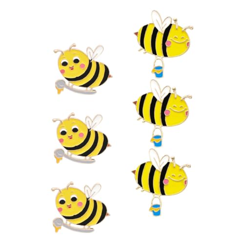 OUNONA 6 Stück Biene Brosche Ansteckbrosche Süße Tierbrosche Biene Aus Metall Biene Niedliche Kleidungsbrosche Bienen-kleidungsbrosche Aus Metall Elegante Bienenbrosche Legierung Yellow OUNONA 6 Stück Biene Brosche Ansteckbrosche Süße Tierbrosche Biene Aus Metall Biene Niedliche Kleidungsbrosche Bienen-kleidungsbrosche Aus Metall Elegante Bienenbrosche Legierung Yellow von OUNONA