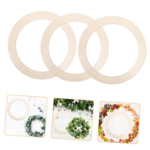 OUNONA 6 Stücke Große Holz Kranz Rahmen Handwerk Für Girlande Kreis Hintergrund Stand Home Decor OUNONA 6 Stücke Große Holz Kranz Rahmen Handwerk Für Girlande Kreis Hintergrund Stand Home Decor von OUNONA