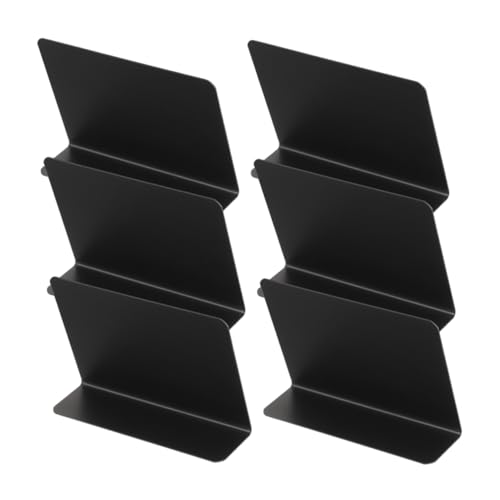 OUNONA 6 Stück Mini-esstischtafel Tafelschilder Tischplatte Tafelschilder Für Tische Tischnummernschilder Mit Kreidetafel Tafelschild Für Den Tisch Mini-tafelschild Platzkarten Pvc Black von OUNONA