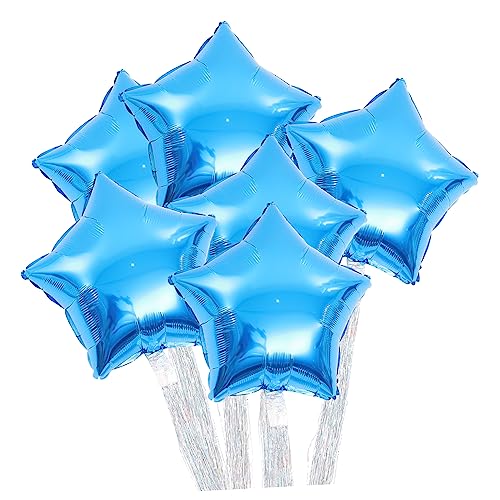 OUNONA 6 Stück Stern Folienballons für Valentinstag Hochzeit Wiederverwendbar Hochwertige Dekoration für Feste und Feiern von OUNONA