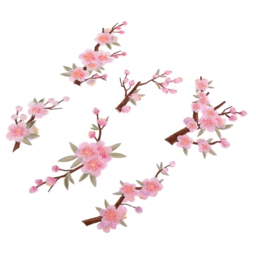OUNONA 6 Stück Teiliges Besticktes Pflaumenblüten Bügelrücken Langlebige Stoffapplikationen für Kleidung Jeans Taschen Vielseitig Einsetzbar für Diy-nähprojekte und Textilreparatur OUNONA 6 Stück Teiliges Besticktes Pflaumenblüten Bügelrücken Langlebige Stoffapplikationen für Kleidung Jeans Taschen Vielseitig Einsetzbar für Diy-nähprojekte und Textilreparatur von OUNONA