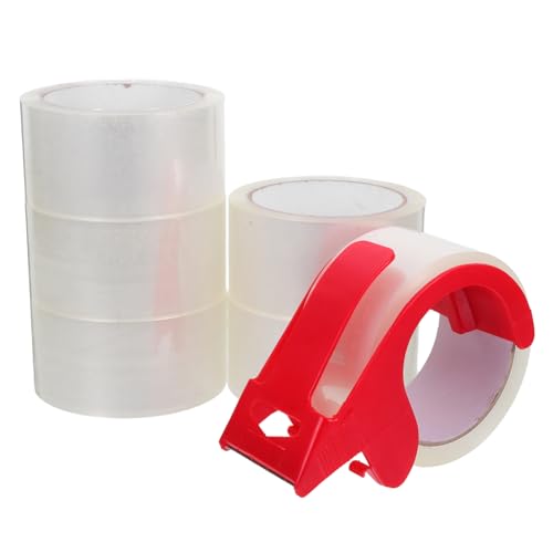 OUNONA 6 Stück Versandklebeband Klebeband Set Transparentes Klebeband Hochleistungs Klebeband Klebebandrolle Profi Klebeband Packband mit Abroller Schifffahrtsbedarf Paketklebeband bopp OUNONA 6 Stück Versandklebeband Klebeband Set Transparentes Klebeband Hochleistungs Klebeband Klebebandrolle Profi Klebeband Packband mit Abroller Schifffahrtsbedarf Paketklebeband bopp von OUNONA