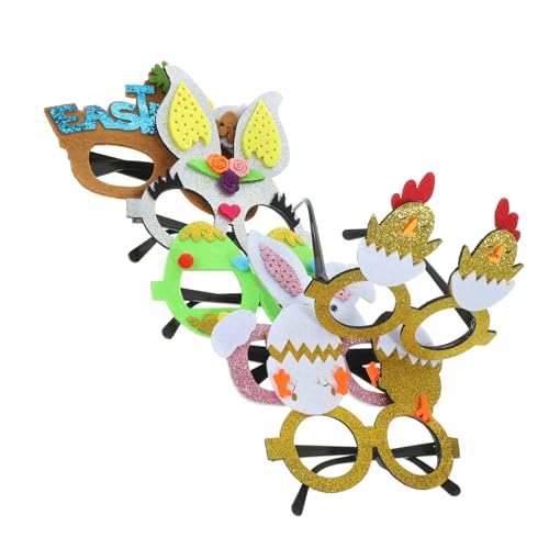 OUNONA 6 Stück dekorative Gläser Kinderbrillen Dekorationen Hasenbrille lustige brille für geformt mädchen brille kreative brillen für Osterbrille Plastik OUNONA 6 Stück dekorative Gläser Kinderbrillen Dekorationen Hasenbrille lustige brille für geformt mädchen brille kreative brillen für Osterbrille Plastik von OUNONA