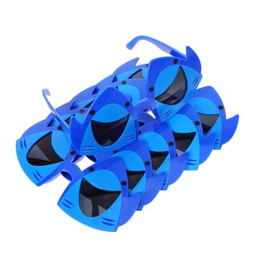 OUNONA 6-teilige Hai-mottoparty-sonnenbrillen, Originelle Brillen Für Kostümpartys, Fotoautomaten-requisiten, Hawaii-party-dekorationen Für Kinder Und Erwachsene von OUNONA