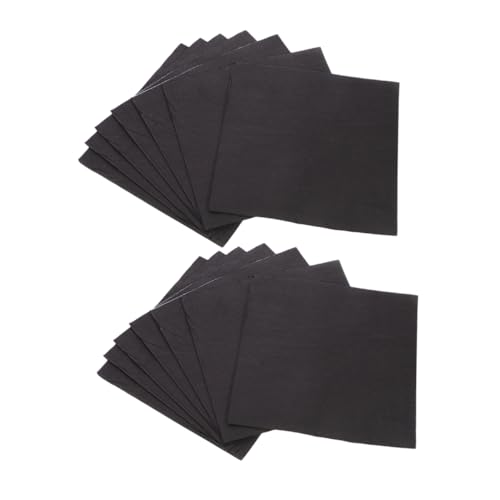 OUNONA 60 Stück Lunchservietten Schwarze Papierservietten Dinner Größe Schwarze Servietten Für Partys Prägeservietten Halloween Servietten Cocktail Servietten von OUNONA