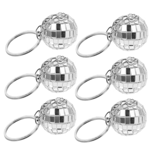 OUNONA 6Stücke Hängender Disco Kugel Schlüsselanhänger Mini Disco Kugel Dekoration für Taschen Exquisites Party Dekoration OUNONA 6Stücke Hängender Disco Kugel Schlüsselanhänger Mini Disco Kugel Dekoration für Taschen Exquisites Party Dekoration von OUNONA