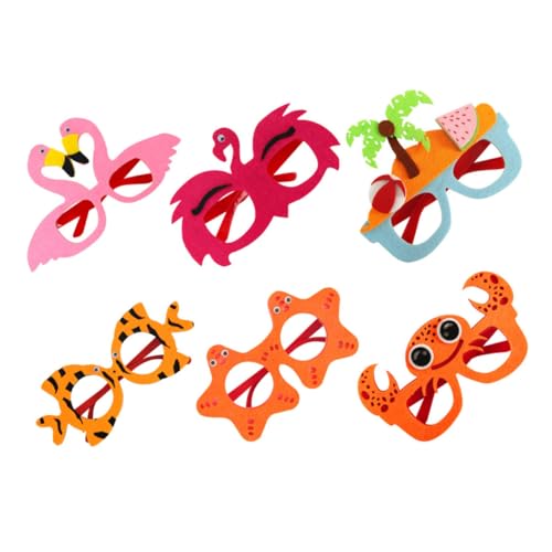 OUNONA 6Stücke Hawaiianische Partybrillen Sonnenbrille für Kreative Foto Requisiten für Hawaii Mottopartys Geburtstagsfeiern und Kostümbälle Leichte OUNONA 6Stücke Hawaiianische Partybrillen Sonnenbrille für Kreative Foto Requisiten für Hawaii Mottopartys Geburtstagsfeiern und Kostümbälle Leichte von OUNONA