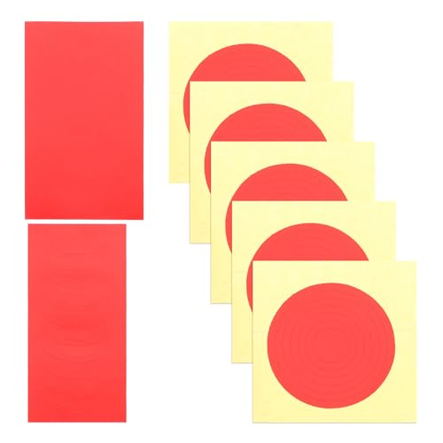 OUNONA 7 Blatt Manometer-Anzeigeetiketten Roter Manometer-Aufkleber Manometer-Aufkleber Zur Anzeige Reflektierende Folie Manometer-Kreisaufkleber OUNONA 7 Blatt Manometer-Anzeigeetiketten Roter Manometer-Aufkleber Manometer-Aufkleber Zur Anzeige Reflektierende Folie Manometer-Kreisaufkleber von OUNONA