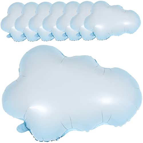 OUNONA 8 Stück Teiliges Aluminiumfolie Wolkenballons Dekorationen für Geburtstagsfeiern Hochzeiten und Veranstaltungen und Robust für Innen und Außenanlässe von OUNONA