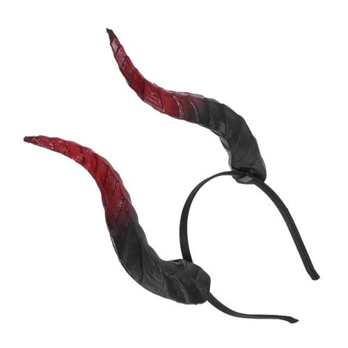 OUNONA Abnehmbares Hörner-haarband mit Elastischem Band Leichter Pu- Bequem für Halloween und Karneval Verstellbar für Damen und Herren für Cosplay und Party-kostüme von OUNONA