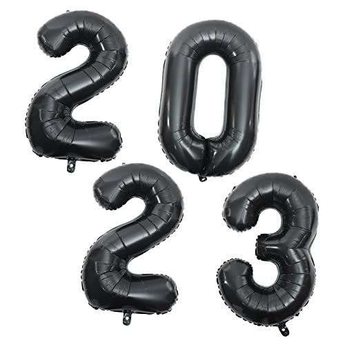 OUNONA Aluminium Folienballons Set Dekorative Zahlenballons für Neujahrsfeiern Party Accessoires für Zuhause und Restaurant Schwarz OUNONA Aluminium Folienballons Set Dekorative Zahlenballons für Neujahrsfeiern Party Accessoires für Zuhause und Restaurant Schwarz von OUNONA