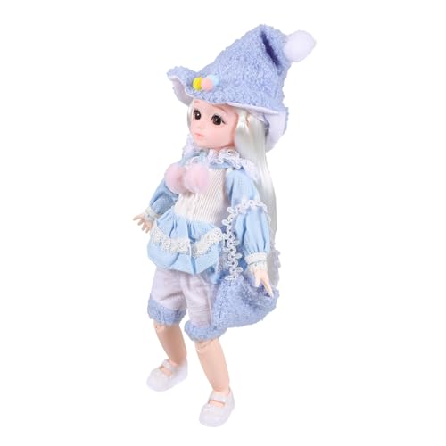 OUNONA Bjd Gelenkpuppe mit Beweglichen Gelenken Kleidung Schuhen Hut und Schultertasche Realistische DIY Spielzeugpuppe für Mädchen Kreatives Rollenspiel zu Weihnachten OUNONA Bjd Gelenkpuppe mit Beweglichen Gelenken Kleidung Schuhen Hut und Schultertasche Realistische DIY Spielzeugpuppe für Mädchen Kreatives Rollenspiel zu Weihnachten von OUNONA