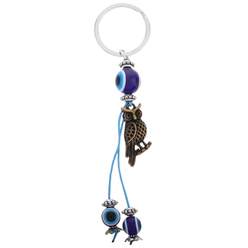 OUNONA Blue Evil Eye Keychain Owl Bag Charm Süßer Schlüsselbund Für Rucksackjungen Dekorativ OUNONA Blue Evil Eye Keychain Owl Bag Charm Süßer Schlüsselbund Für Rucksackjungen Dekorativ von OUNONA