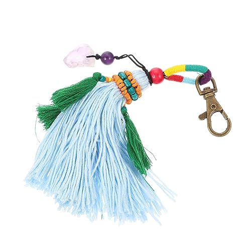 OUNONA Boho Quasten Auto Spiegel Anhänger Handgefertigt Perlenborte Bunte Dekorative Auto Charms für Damen Freunde OUNONA Boho Quasten Auto Spiegel Anhänger Handgefertigt Perlenborte Bunte Dekorative Auto Charms für Damen Freunde von OUNONA