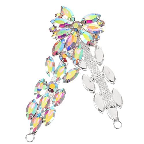 OUNONA Braut Strass Applikation zum Aufnähen Funkelnde Hochzeitskleid Verzierung Handgefertigte DIY Patches für Kleidung Gürtel Schuhe Taschen Hochzeit Dekoration von OUNONA