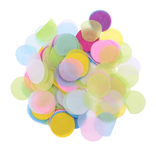 OUNONA Bunte Hochzeit Konfetti Runde Papier Dekoration für Tisch Party für Hochzeiten Geburtstagsfeiern Valentinstag Diy Projekte OUNONA Bunte Hochzeit Konfetti Runde Papier Dekoration für Tisch Party für Hochzeiten Geburtstagsfeiern Valentinstag Diy Projekte von OUNONA