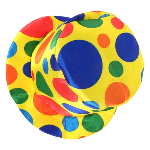 OUNONA Clown Hut für Halloween und Karneval Lustige Kostümrequisite Bunte Kopfbedeckung für Partys und Bühnenauftritte für Clown Cosplay und Feiern OUNONA Clown Hut für Halloween und Karneval Lustige Kostümrequisite Bunte Kopfbedeckung für Partys und Bühnenauftritte für Clown Cosplay und Feiern von OUNONA