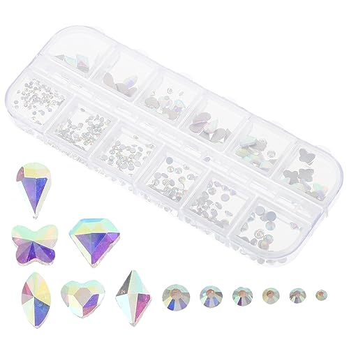 OUNONA DIY Strasssteine für Nagelkunst Fächer mit Bunten Kristallen für Nail Art Bastelprojekte und Dekorationen Einfach zu Verwenden OUNONA DIY Strasssteine für Nagelkunst Fächer mit Bunten Kristallen für Nail Art Bastelprojekte und Dekorationen Einfach zu Verwenden von OUNONA