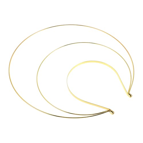 OUNONA Diy Drei Layer Goldene Krone Haarband für Frauen Barocke Tiara Kopfschmuck für Kostümpartys Hochzeiten Halloween Festlichkeiten Vielseitiges Haaraccessoire mit Diy Möglichkeiten von OUNONA