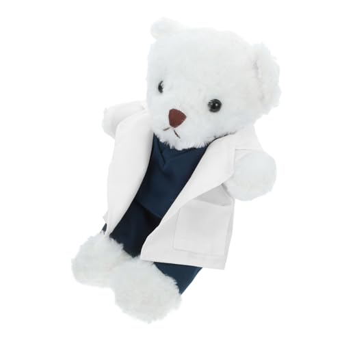 OUNONA Doktor Plüschbär Doktor Plüschtier Bär Kleidung Weiches Doktorspielzeug Plüschtierzubehör Dekorativer Cartoon Niedlicher Eisbär Eisbär Plüsch Weihnachtsbär Weiß Pp Baumwolle OUNONA Doktor Plüschbär Doktor Plüschtier Bär Kleidung Weiches Doktorspielzeug Plüschtierzubehör Dekorativer Cartoon Niedlicher Eisbär Eisbär Plüsch Weihnachtsbär Weiß Pp Baumwolle von OUNONA