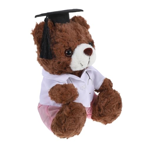 OUNONA Doktorabschlussbär Grad Animal Plüsch Für High-School-absolventen Geschmückter Bär Zum Abschluss Grad-Puppe Doktor Bär High-School-abschlussbär Plüsch-doktorbär Pp Baumwolle Brown OUNONA Doktorabschlussbär Grad Animal Plüsch Für High-School-absolventen Geschmückter Bär Zum Abschluss Grad-Puppe Doktor Bär High-School-abschlussbär Plüsch-doktorbär Pp Baumwolle Brown von OUNONA