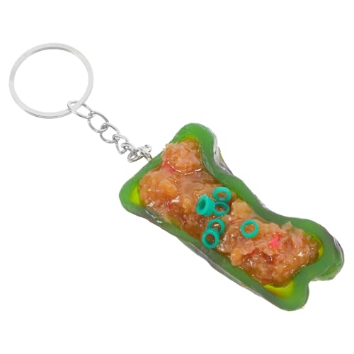 OUNONA Einzigartige Grüne Pfefferfleischschlüsselkettenanhänger Lustiges Essen Charme Rucksäcke Schlüsselketten Für Women School Office Travel OUNONA Einzigartige Grüne Pfefferfleischschlüsselkettenanhänger Lustiges Essen Charme Rucksäcke Schlüsselketten Für Women School Office Travel von OUNONA
