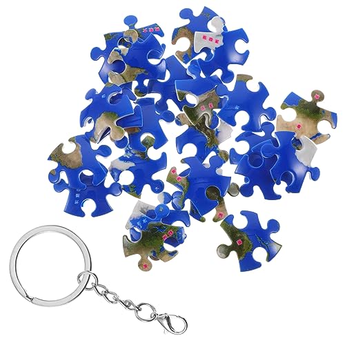 OUNONA Erdglobus Puzzle Schlüsselanhänger Kreatives Design für Taschen Geldbörsen und Autos Leicht Langlebig für und Perfektes für Besondere Anlässe von OUNONA