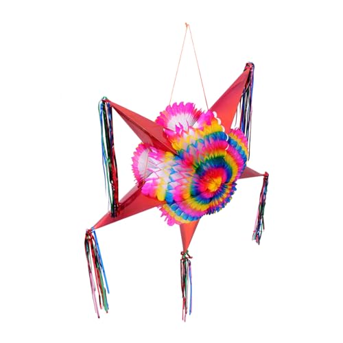 OUNONA Faltbare Fünfzackige Pinata für Kindergeburtstage Dekoration für Partys Wiederverwendbar und Sicher aus Papier für Lustige Spiele und Kreative Feiern von OUNONA