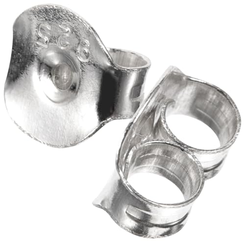 OUNONA Feine Ohrstecker Verschlüsse aus Silber Earring Stoppers Schmuckzubehör für Damen und Herren Langlebige Stilvolle Ohrstecker Stopper für DIY Ohrringe von OUNONA
