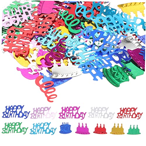 OUNONA Geburtstags Glitzer Confetti Tischdekoration für Kindergeburtstage Happy Birthday Feier für Einladungen Karten und Partyzubehör OUNONA Geburtstags Glitzer Confetti Tischdekoration für Kindergeburtstage Happy Birthday Feier für Einladungen Karten und Partyzubehör von OUNONA
