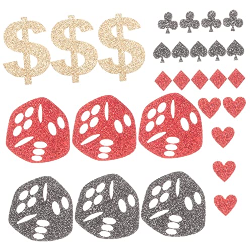 OUNONA Glitzernde Poker Konfetti Tischdekoration Themen für Junggesellenabschied und Geburtstagsfeiern zum Streuen Tischen Einladungen OUNONA Glitzernde Poker Konfetti Tischdekoration Themen für Junggesellenabschied und Geburtstagsfeiern zum Streuen Tischen Einladungen von OUNONA