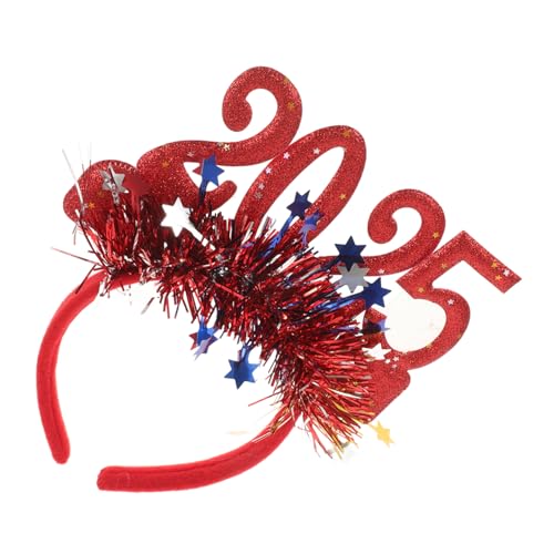OUNONA Glitzerndes Neujahr Stirnband Rotes Party Kopfschmuck Accessoire Langlebig Komfortabel Modisch für Silvester und Feiertagsfeiern Geeignet für Erwachsene OUNONA Glitzerndes Neujahr Stirnband Rotes Party Kopfschmuck Accessoire Langlebig Komfortabel Modisch für Silvester und Feiertagsfeiern Geeignet für Erwachsene von OUNONA