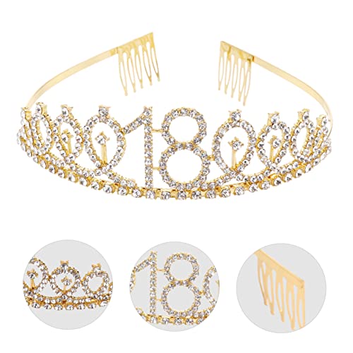OUNONA Goldene Geburtstagskrone und Ritual Schärpe Teiliges Set für Geburtstag Partydekoration Mädchen Partyaccessoire Langlebig und Festlich OUNONA Goldene Geburtstagskrone und Ritual Schärpe Teiliges Set für Geburtstag Partydekoration Mädchen Partyaccessoire Langlebig und Festlich von OUNONA