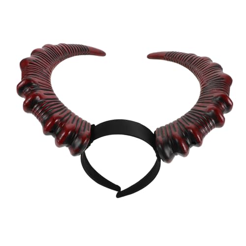 OUNONA Gothic Teufelshörner Stirnband Rot Halloween Cosplay Haarreif Unisex Leicht Komfortabel Für Kostüm Party Zubehör Für Damen Herren OUNONA Gothic Teufelshörner Stirnband Rot Halloween Cosplay Haarreif Unisex Leicht Komfortabel Für Kostüm Party Zubehör Für Damen Herren von OUNONA