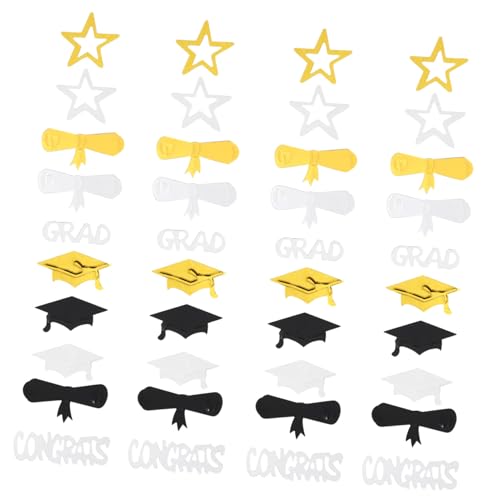 OUNONA Graduation Party Dekorationen Teiliges Konfetti und Spangles für Abschlussfeiern Leicht und Tragbar Tischdeko und Fotoaccessoires für Unvergessliche OUNONA Graduation Party Dekorationen Teiliges Konfetti und Spangles für Abschlussfeiern Leicht und Tragbar Tischdeko und Fotoaccessoires für Unvergessliche von OUNONA