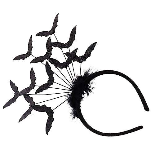 OUNONA Halloween Fledermaus Haarreif Leichtes Sicheres Cosplay Zubehör Auffälliger Kopfschmuck für Halloween Partys und Foto Requisiten Schwarzer Haarschmuck für Damen und Jugendliche OUNONA Halloween Fledermaus Haarreif Leichtes Sicheres Cosplay Zubehör Auffälliger Kopfschmuck für Halloween Partys und Foto Requisiten Schwarzer Haarschmuck für Damen und Jugendliche von OUNONA
